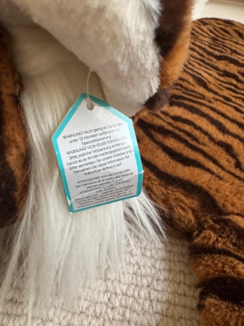 RETIRED RARE JELLYCAT TIA TIGER PLAYMAT TAGS ATTACHED BABY STUFFED ANIMAL - Picture 6 of 11